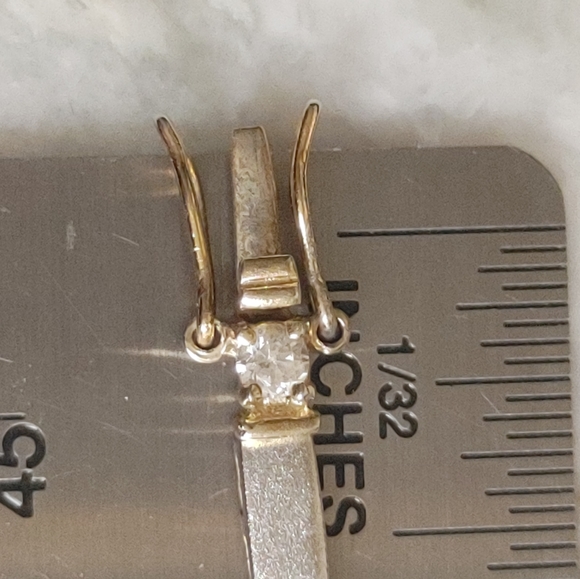 CI 925 Brushed Silver with Gold & Crystals Braclet - Picture 5 of 13